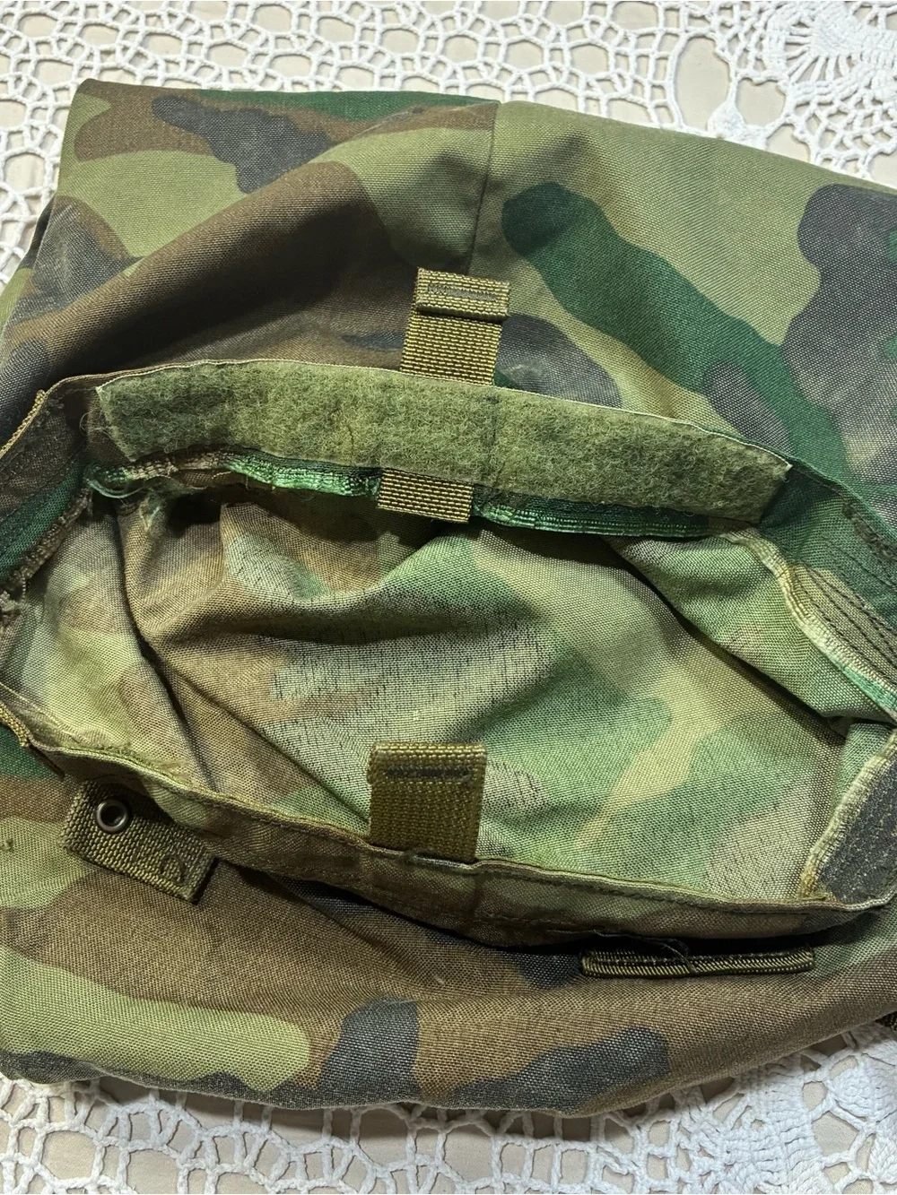 Military Issue Raleigh Industries Protective Ensemble Carrying Bag Woodland Camo